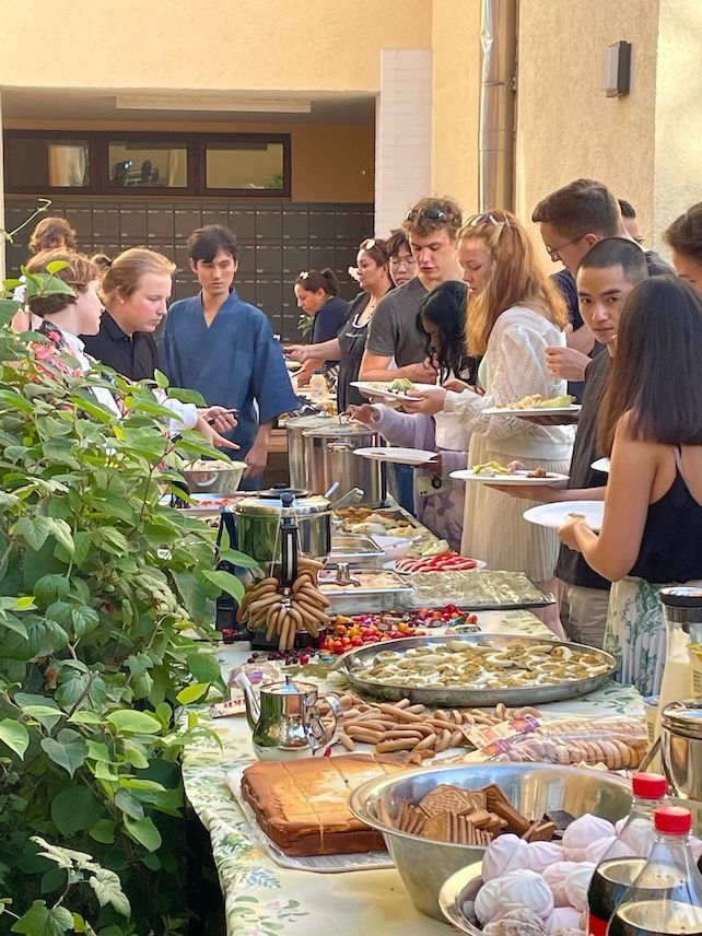 Studentenwohnheime Hamburg Sommerfest Buffet