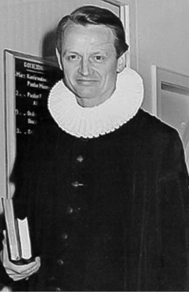 Schwarz-weiß Foto Studentenpastor Carl Malsch